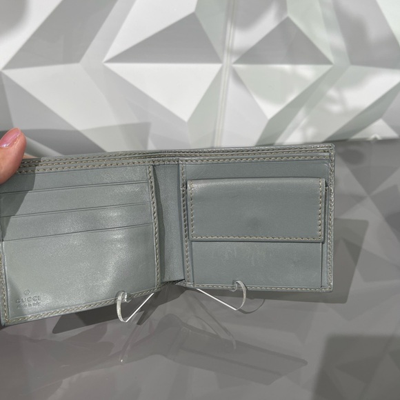 GUCCI Wallet GG Supreme 597609 Leather Grey Men's Women's - Picture 10 of 14
